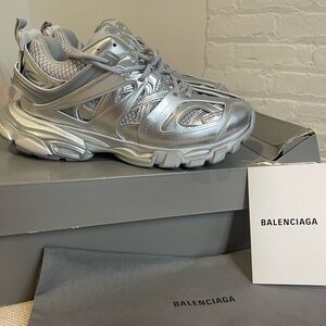 Men’s Balenciaga Mettalic Track Sneakers